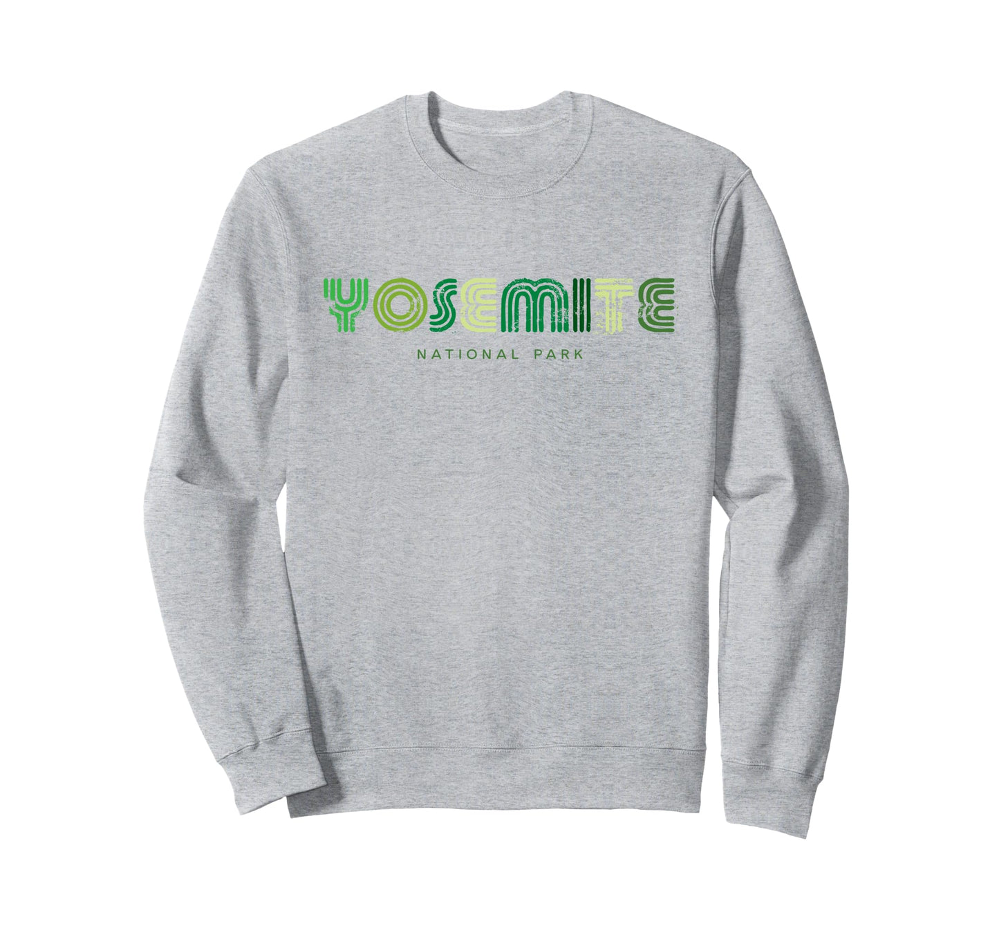 Yosemite National Park 70S 80S Type Sweatshirt - Minimalist Print Unisex