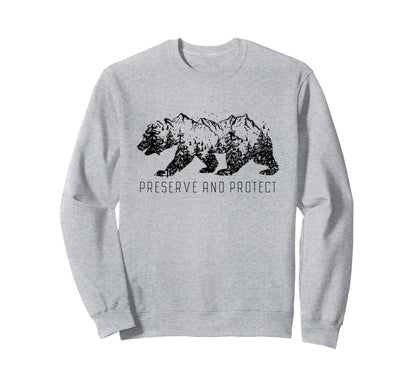 Preserve Protect National Park Sweatshirt - Custom Art Print for Adults