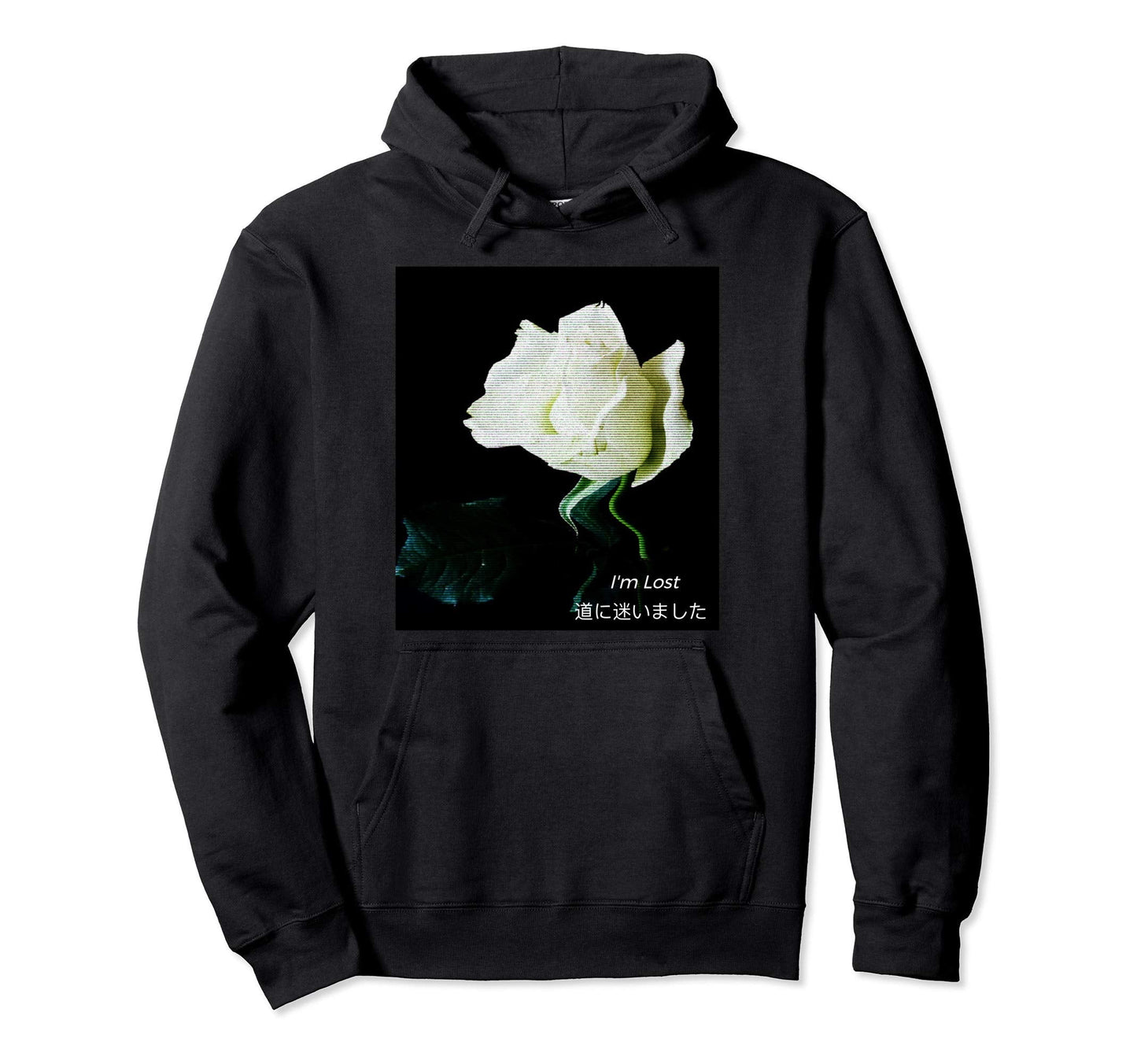 Im Lost Roses Vaporwave 80S Aesthetics Hoodie - Unique Graphic Men Women