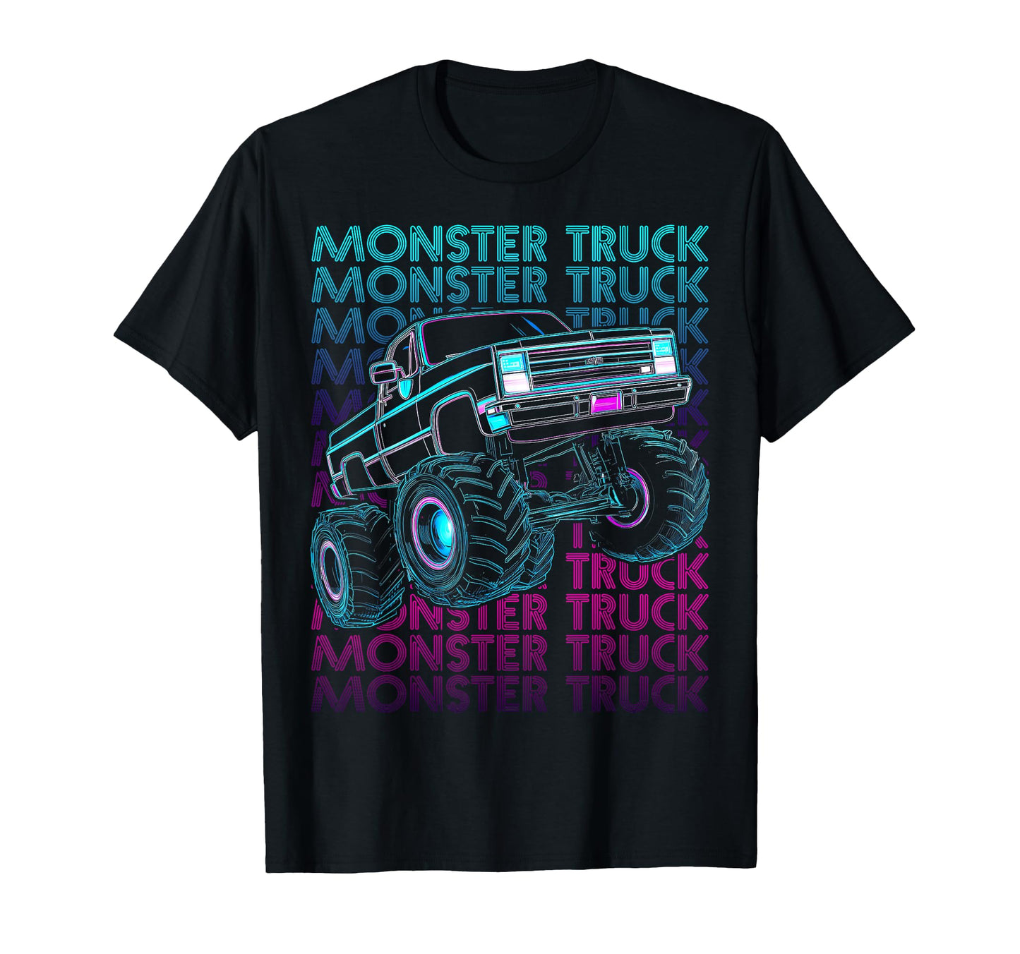 Monster Trucks 4 Wheeler Offroad T-Shirt - Aesthetic Graphic Unisex