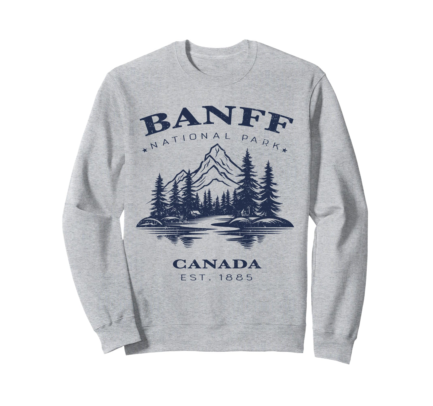 Banff National Park Canada Sweatshirt - Aesthetic Graphic for Adults