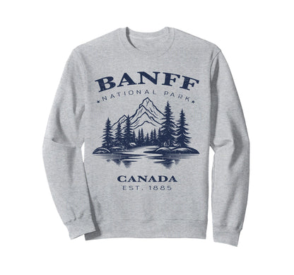 Banff National Park Canada Sweatshirt - Aesthetic Graphic for Adults