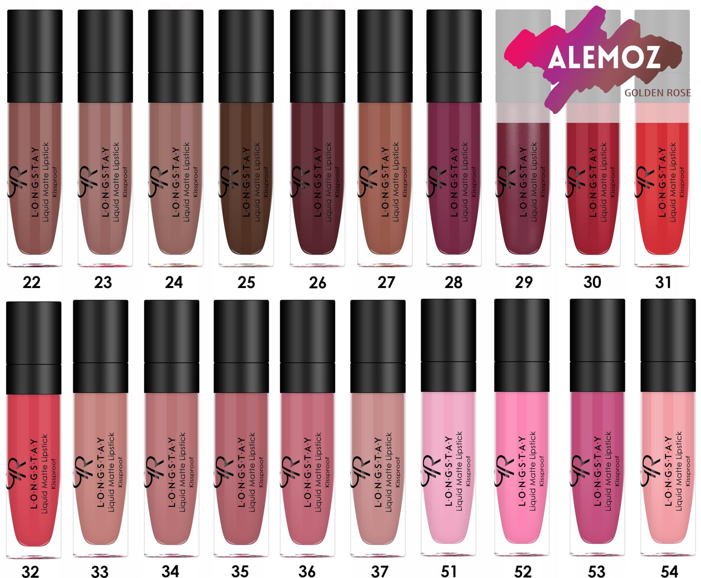 Golden Rose Matte Liquid Lipstick No:07 - Long Lasting Comfortable Lip Color