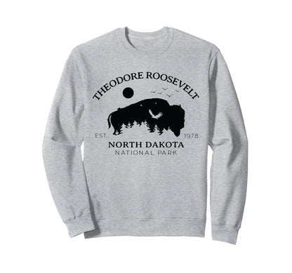 Us Theodore Roosevelt National Sweatshirt - Fun Novelty Design for Adults