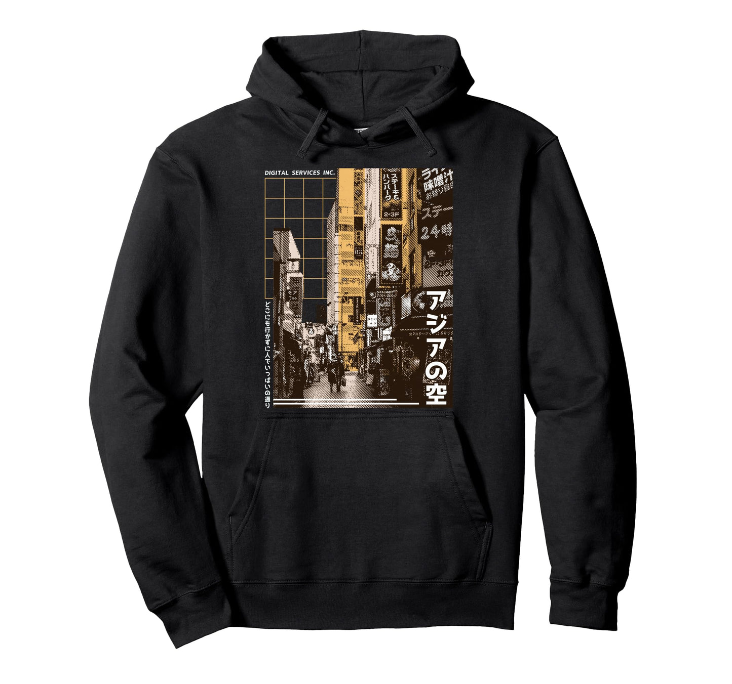 Aesthetic Vaporwave Japan 80S 90S Tokyo Hoodie - Minimalist Print Men Women