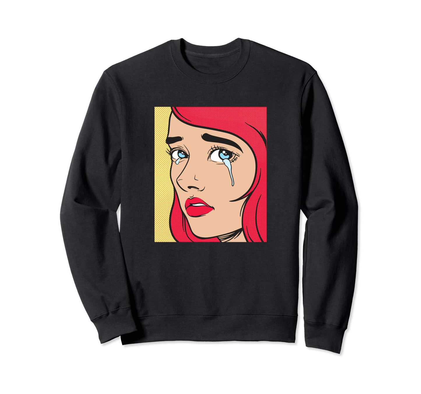 Egirl Aesthetic Sad 80S 90S Grunge Sweatshirt - Minimalist Print for Adults