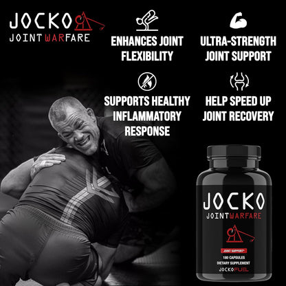 Jocko Fuel Joint Support Supplement - Glucosamine MSM for Joint Pain(180 Capsules)