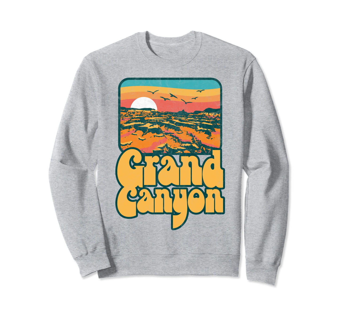 80S Grand Canyon National Park Sweatshirt - Fun Novelty Design for Adults