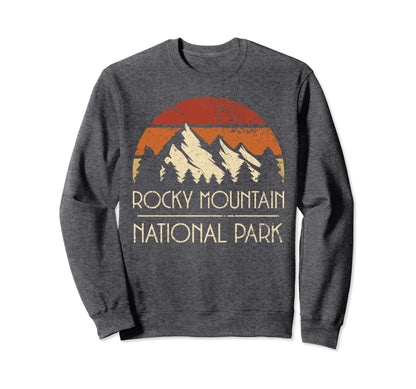 Rocky Mountain National Park Sweatshirt - Trendy Graphic for Adults