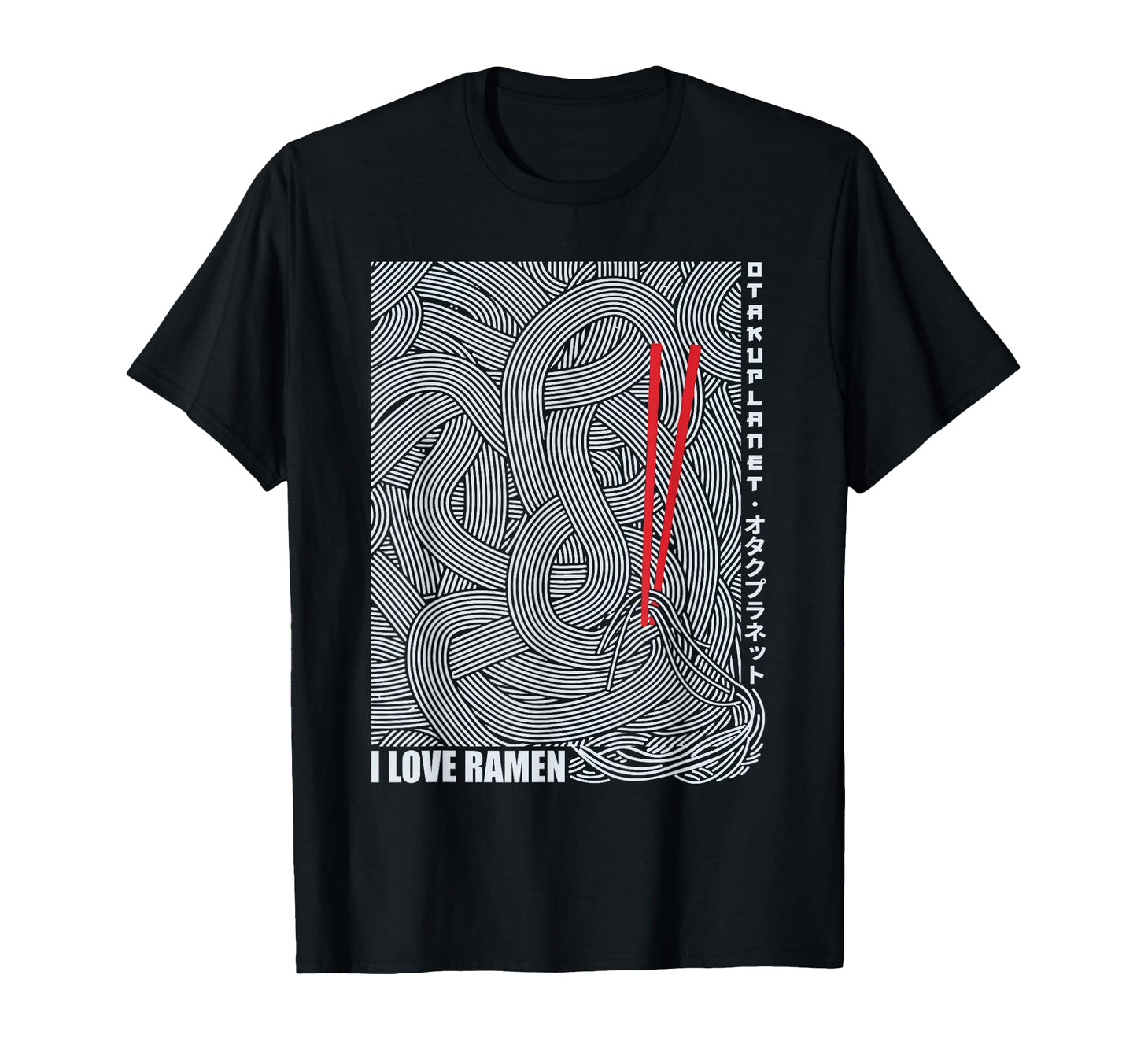 Japanese Ramen Noodle Harajuku T-Shirt - Graphic Print for Adults