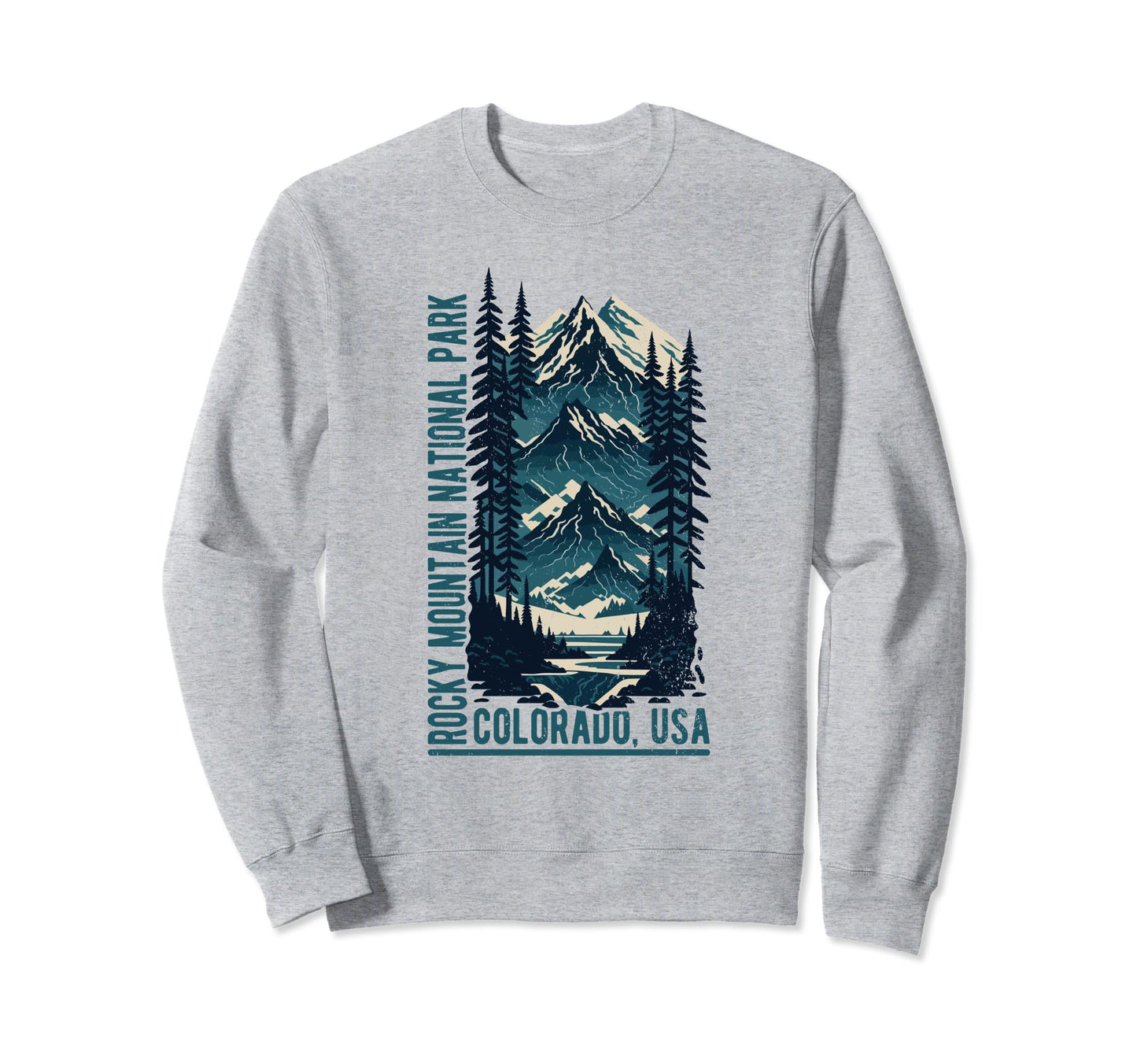 Rocky Mountain National Park Scenic Sweatshirt - Streetwear Style Men Women