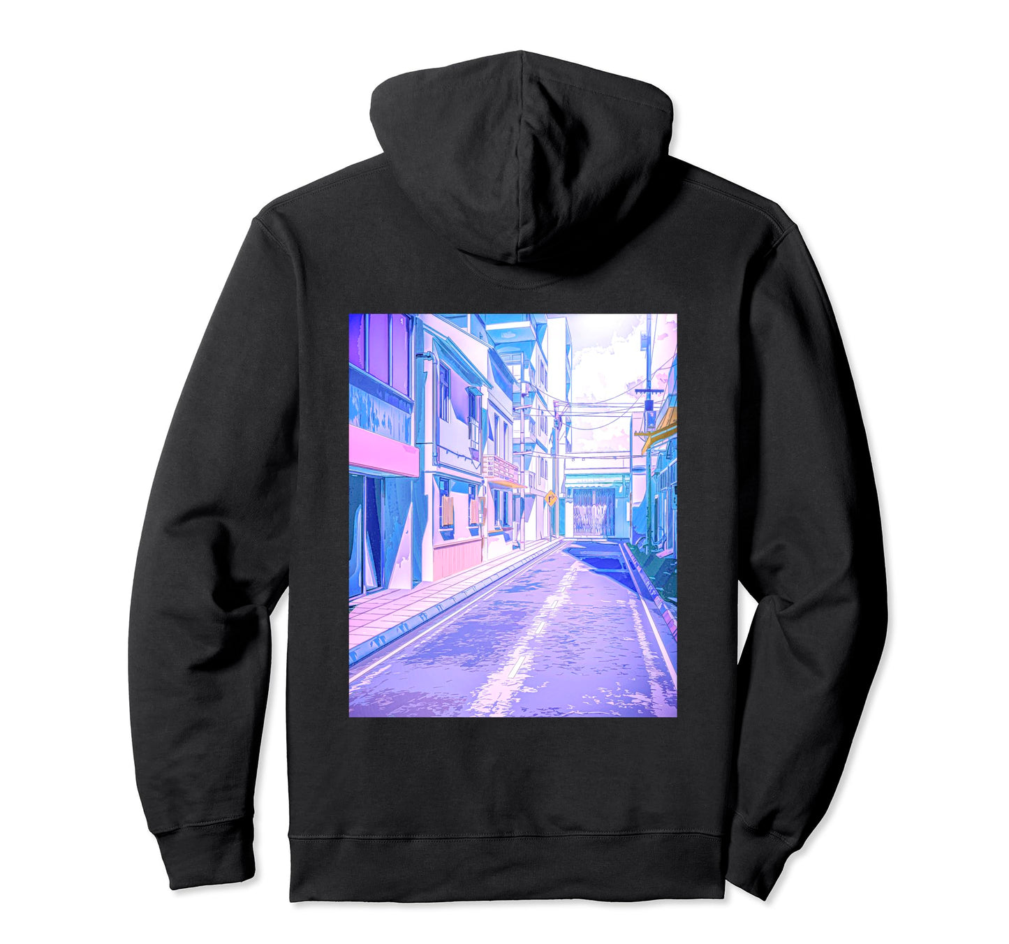 Vaporwave Aesthetic Japanese Toyko Osaka Hoodie - Unique Graphic Men Women