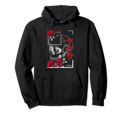Pastel Goth Soft Grunge Skull 80Er Japan 80S Hoodie - Graphic Print Unisex