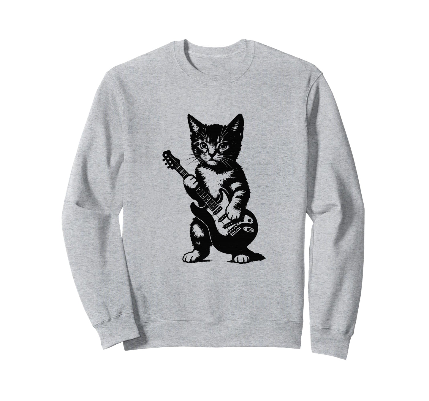 Punk Rock Y2K Kitten 90S Grunge Sweatshirt - Novelty Apparel for Adults
