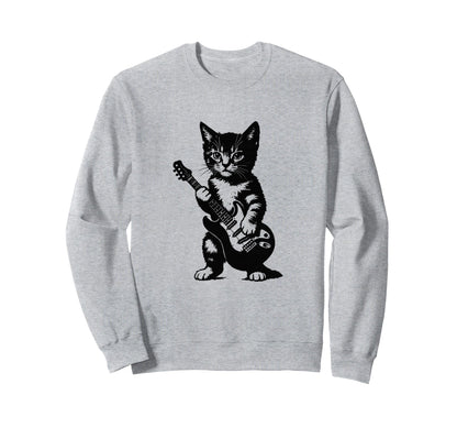 Punk Rock Y2K Kitten 90S Grunge Sweatshirt - Novelty Apparel for Adults