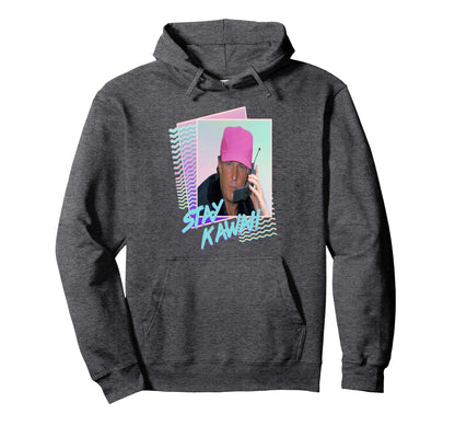 Trump Vaporwave Aesthetic Donald Hoodie - Fun Novelty Design Men Women