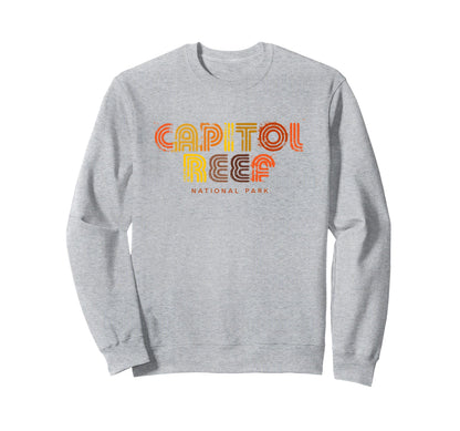 Capitol Reef National Park 70S 80S Type Sweatshirt - Trendy Graphic Unisex