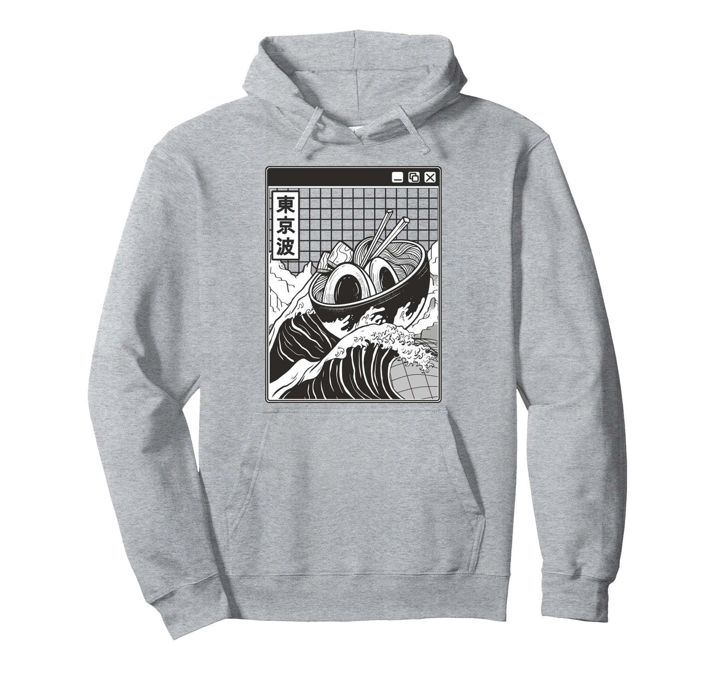 Ramen Bowl Surfing Kanagawa Wave Japan Hoodie - Unique Graphic Men Women