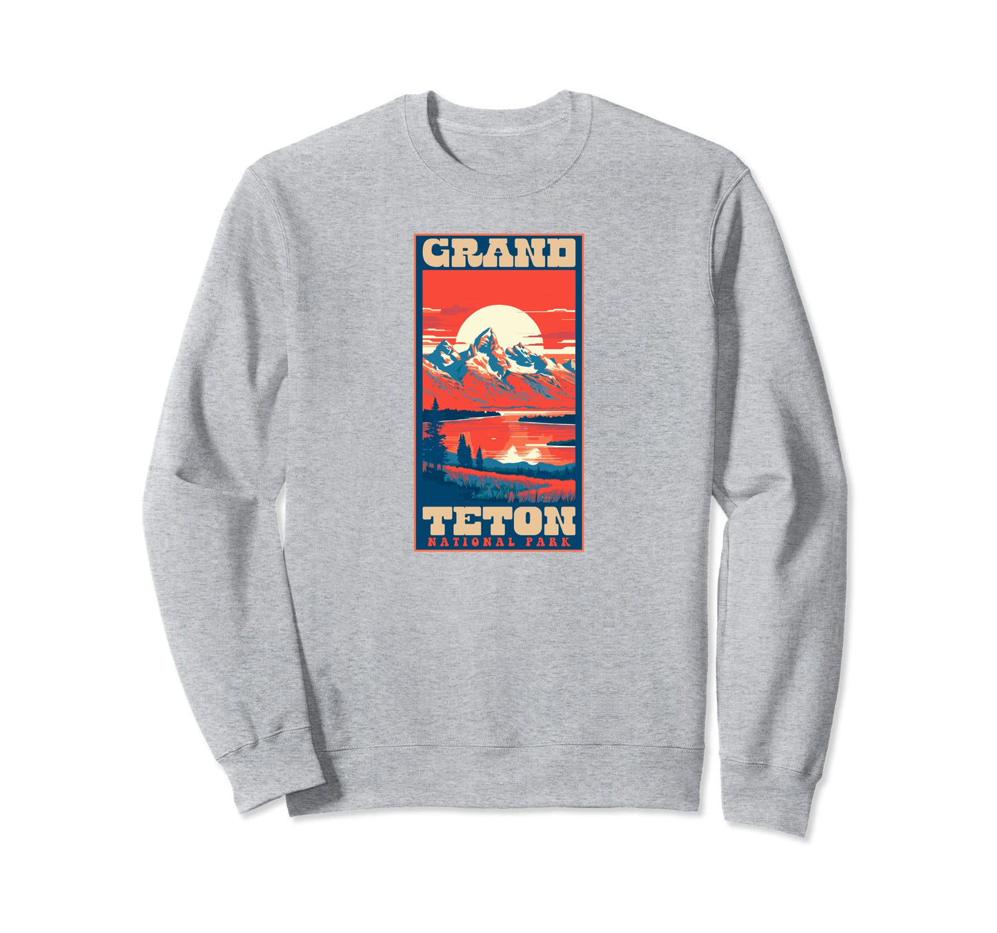 Grand Teton National Park 1980S Sweatshirt - Casual Everyday Wear Unisex