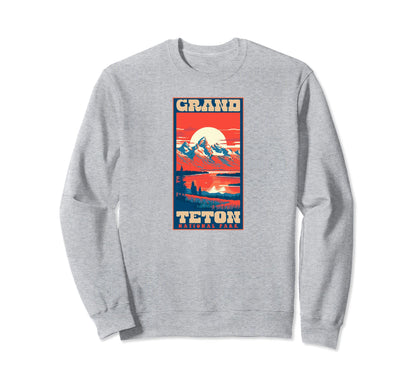 Grand Teton National Park 1980S Sweatshirt - Casual Everyday Wear Unisex