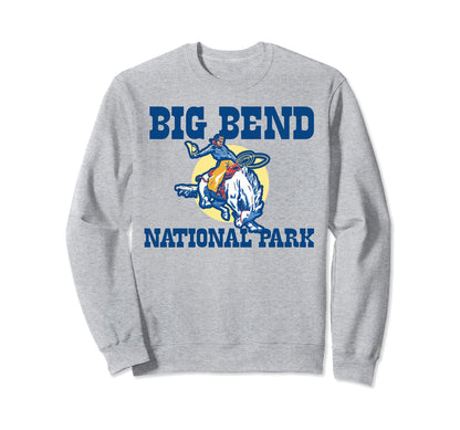 Bronco Rodeo Rider Big Bend Sweatshirt - Novelty Apparel for Adults