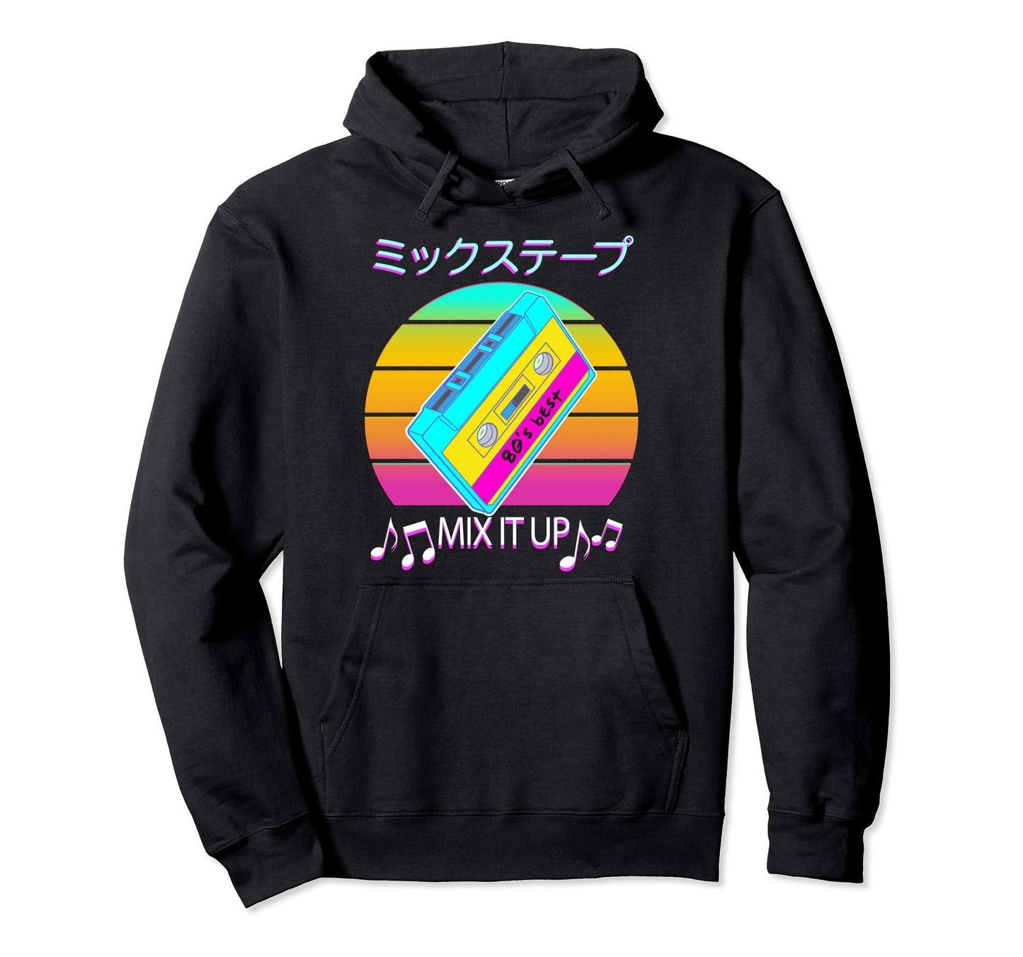 Mix Tape 80S Japanese Otaku Aesthetic Hoodie - Unique Graphic for Adults