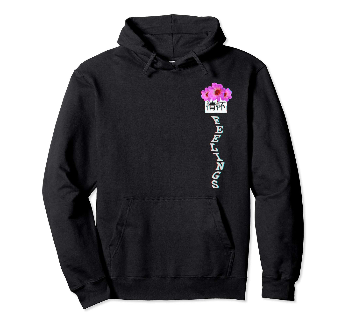 Aesthetic Glitch Roses Vaporwave Feelings Hoodie - Custom Art Print Unisex
