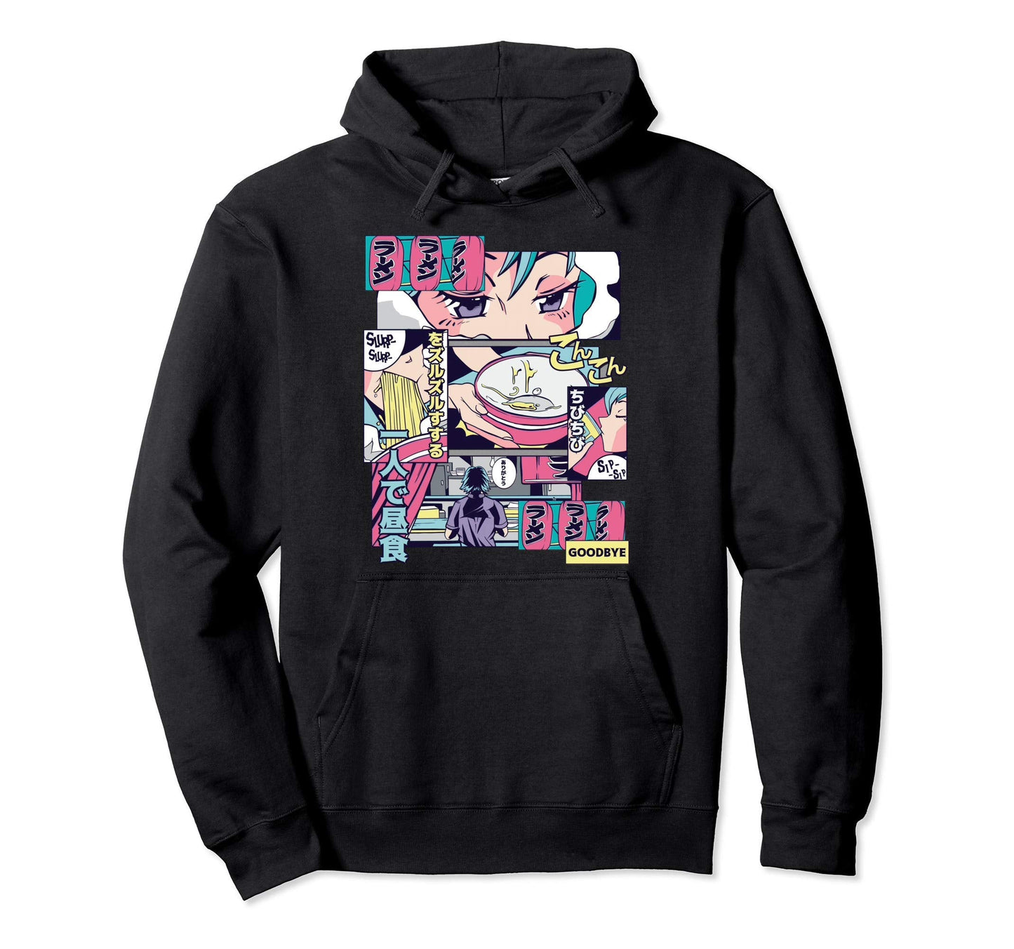 Ramen Japanese Vaporwave 90S Aesthetic Gift Hoodie - Graphic Print Unisex