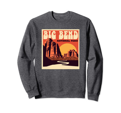 Big Bend Texas National Park Sweatshirt - Custom Art Print Unisex