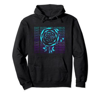 Dat Rosa Mel Apibus Rosicrucian Emblem Hoodie - Minimalist Print Unisex