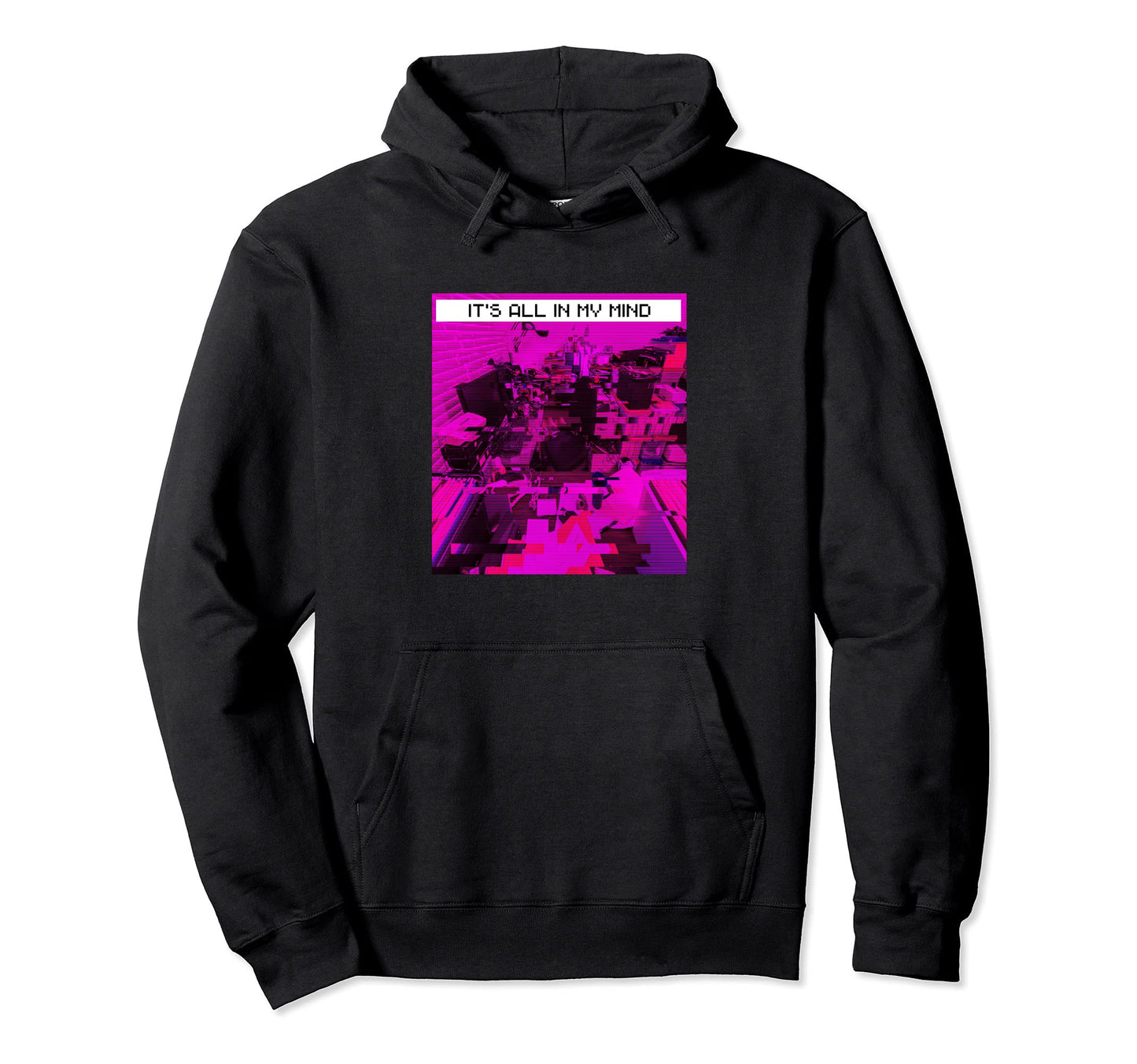 Vaporwave Aesthetic Glitch 80S 90S Hoodie - Aesthetic Graphic for Adults