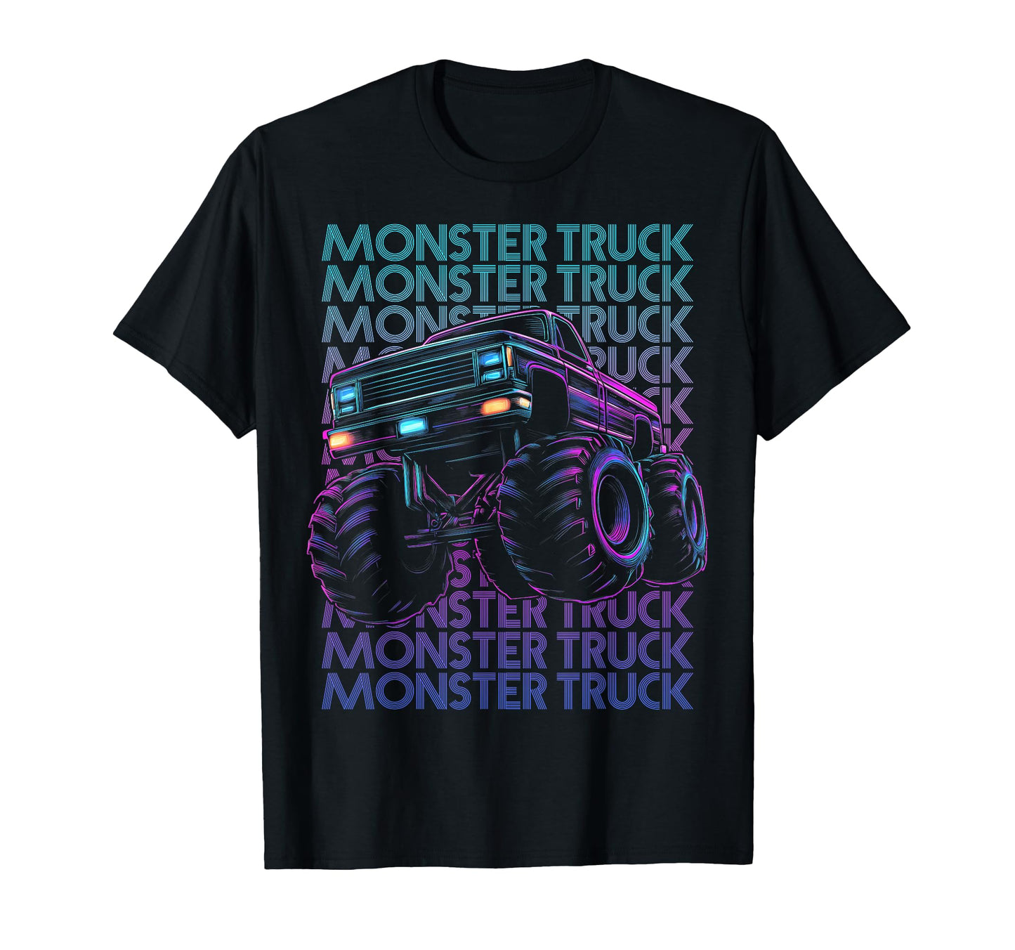 Monster Trucks 4 Wheeler Offroad T-Shirt - Fun Novelty Design Men Women