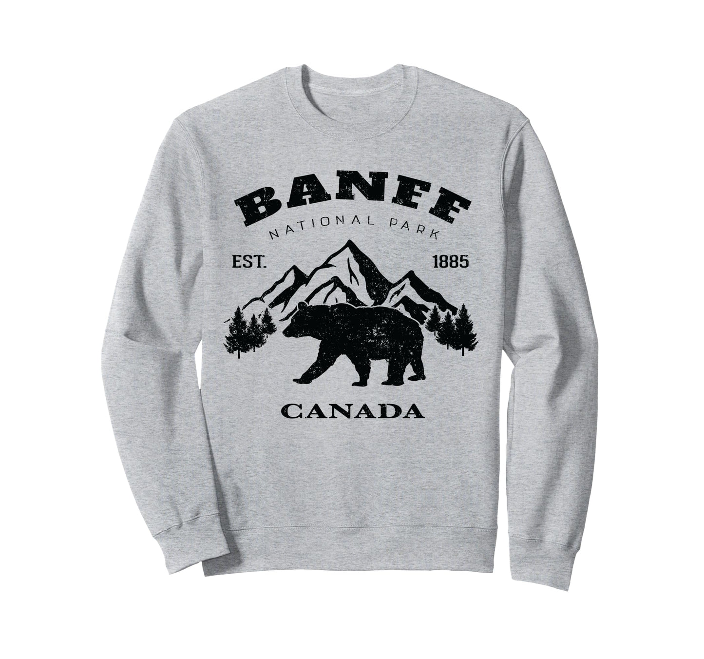 Banff National Park Canada Sweatshirt - Streetwear Style for Adults