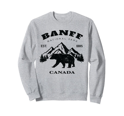 Banff National Park Canada Sweatshirt - Streetwear Style for Adults