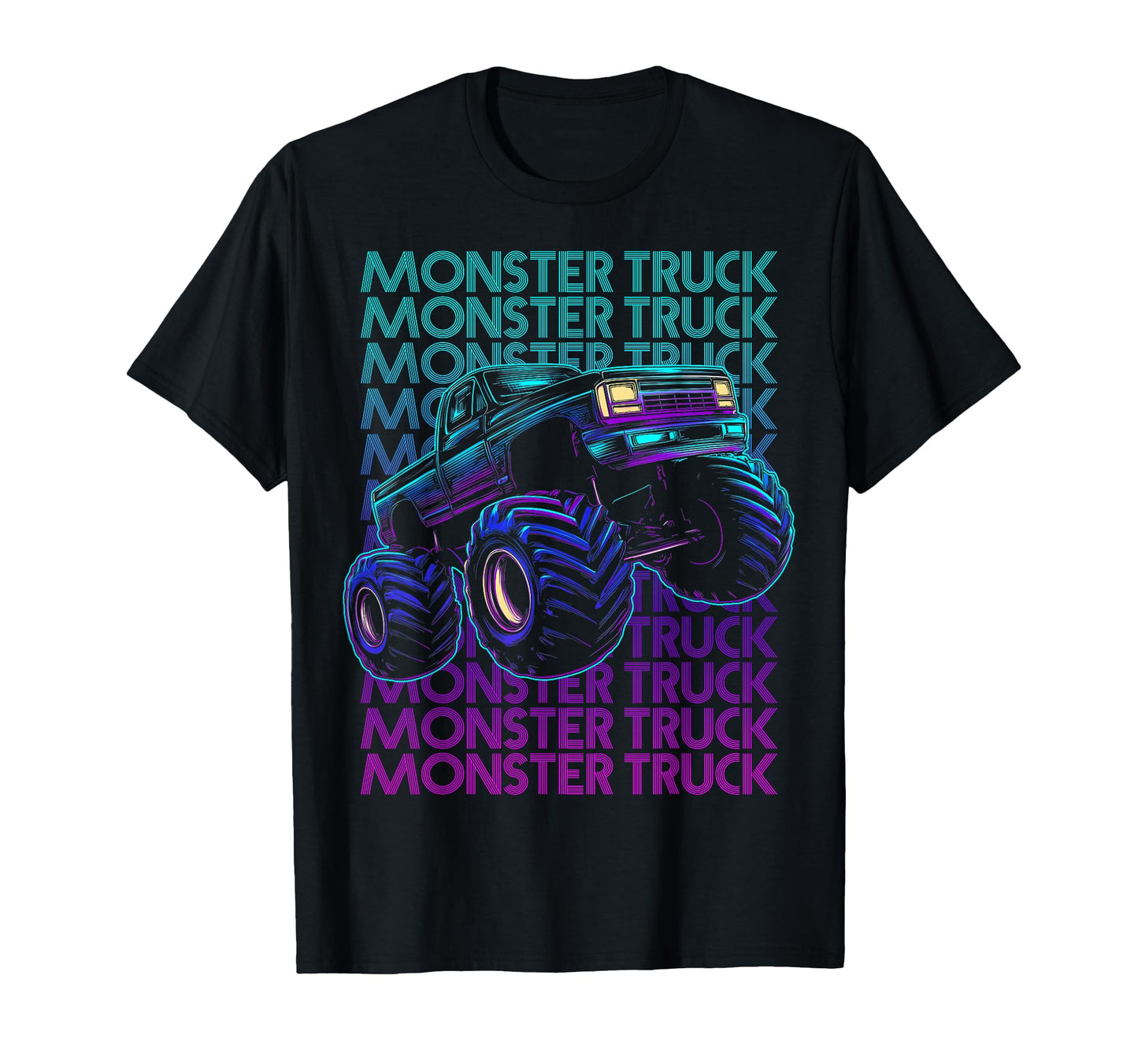 Monster Trucks 4 Wheeler Offroad T-Shirt - Novelty Apparel for Adults