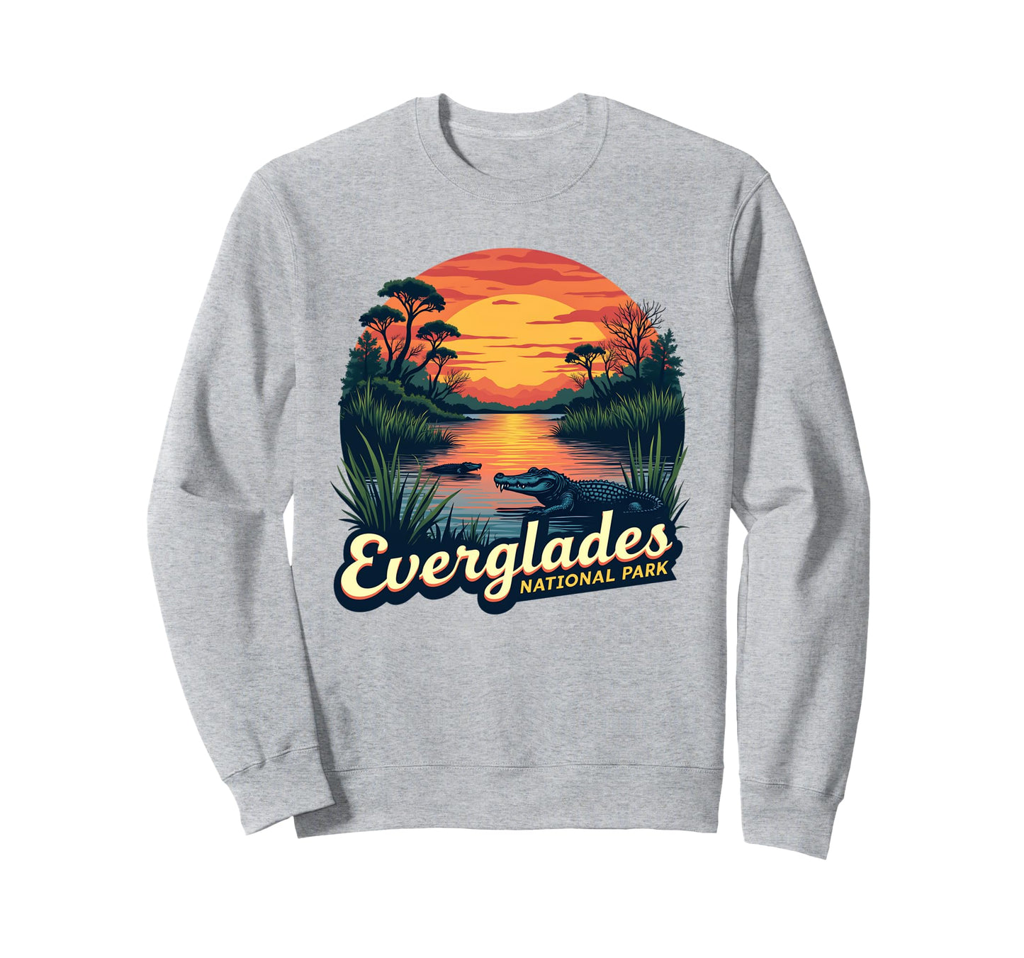 Everglades National Park Wildlife Sweatshirt - Custom Art Print Unisex