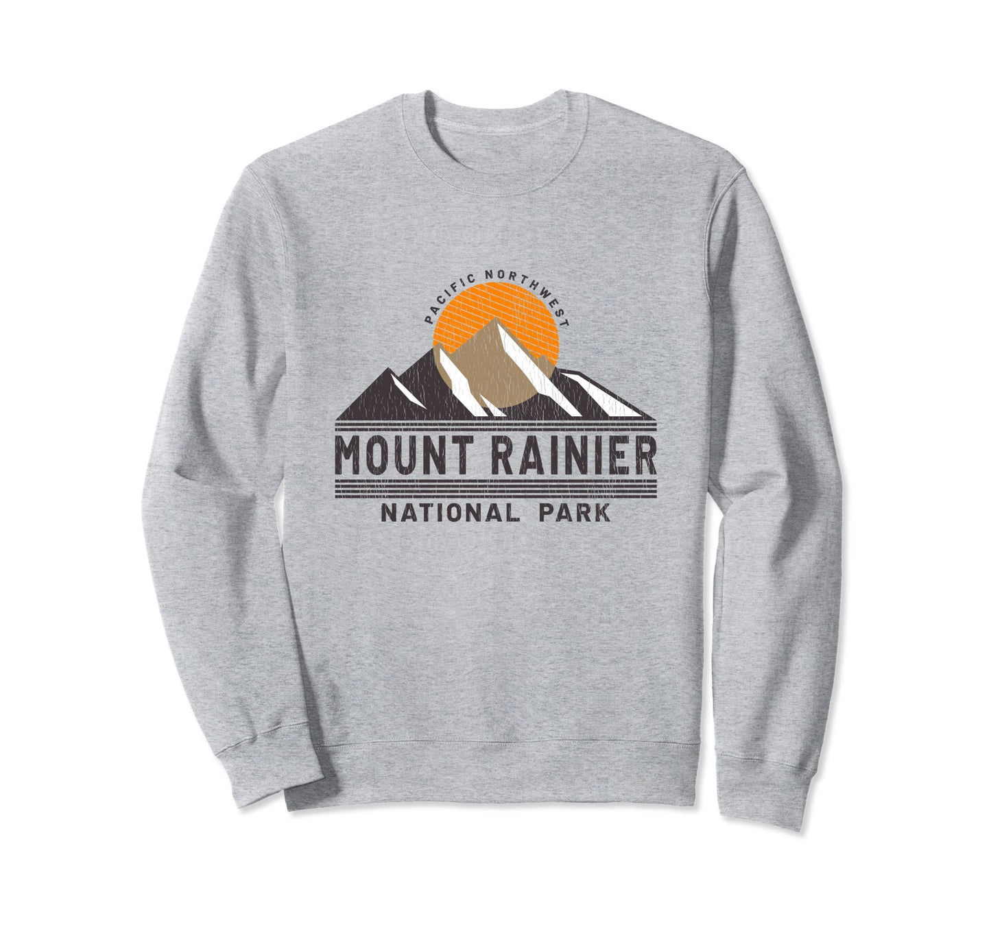 Mount Rainier National Park Sweatshirt - Minimalist Print Men Women