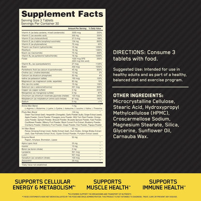 Optimum Nutrition Opti-Men Multivitamin Tablets