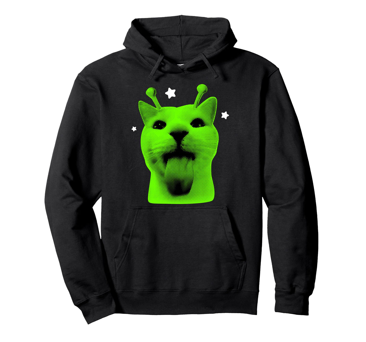 Y2K Alien Cat Meme Ufo Cats Lover 90S Hoodie - Aesthetic Graphic Unisex