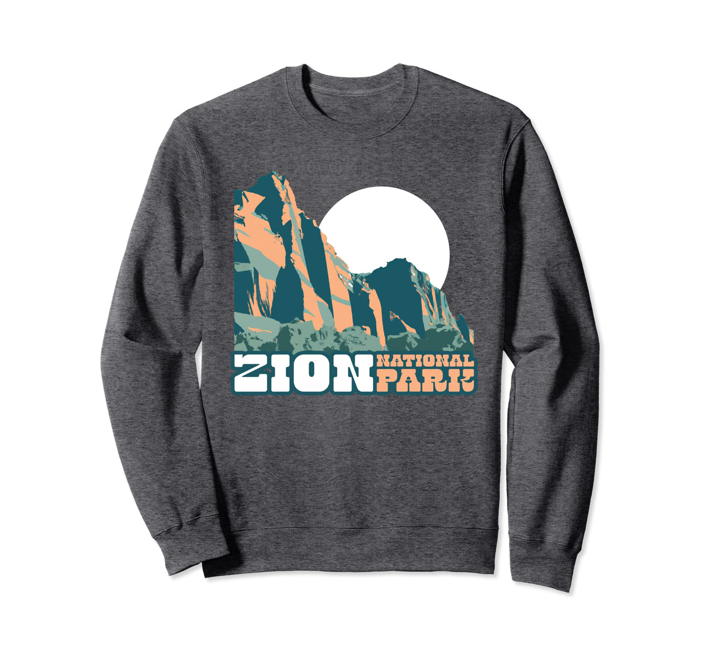 Zion National Park Wpa Utah Sweatshirt - Casual Everyday Wear Men Women