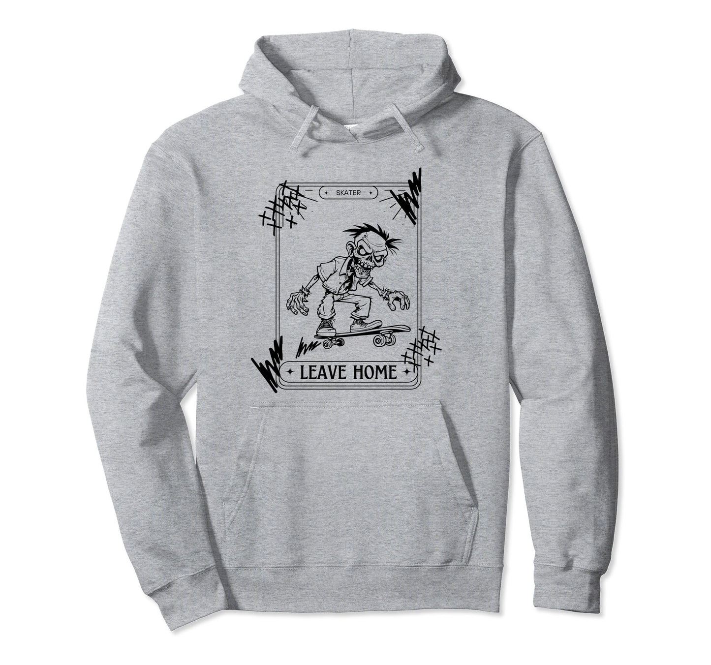 90S Grunge Skateboard Punk Rocker Hoodie - Trendy Graphic Men Women