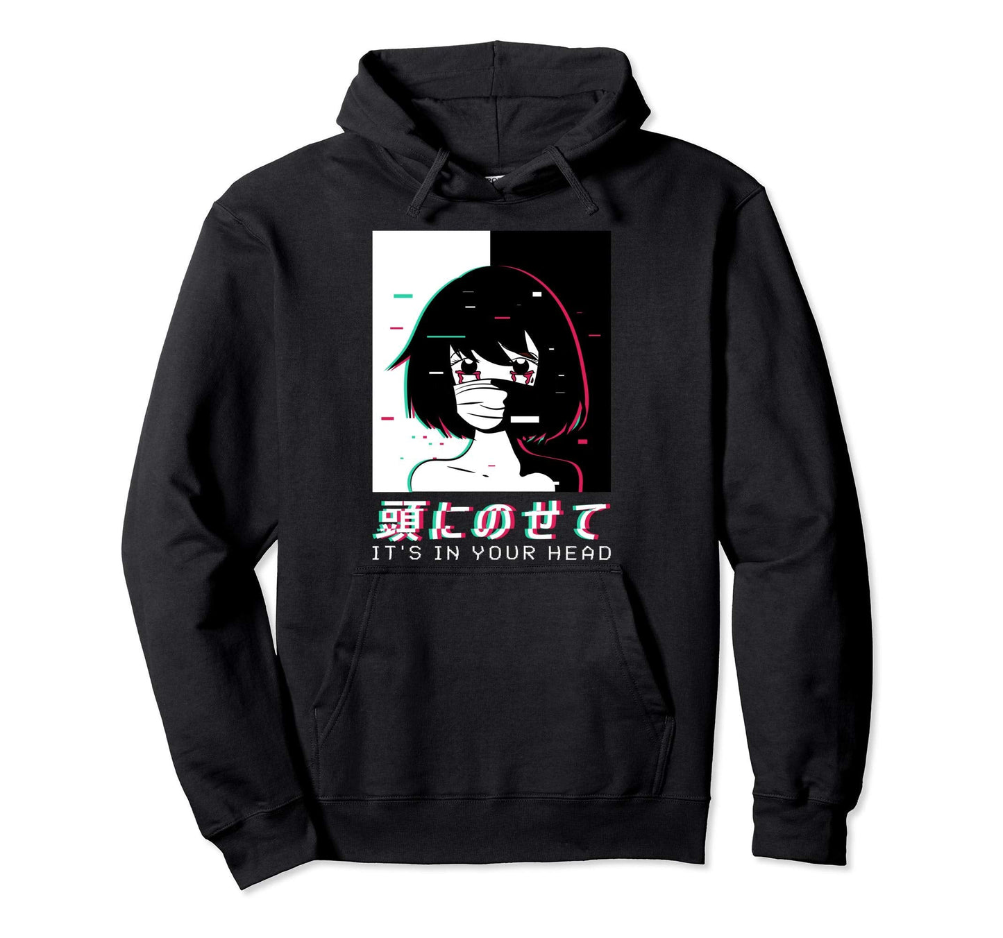 Japanese Aesthetic Vaporwave Waifu Hoodie - Aesthetic Graphic for Adults