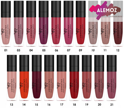 Golden Rose Matte Lipkit Blush Pink - Long-Lasting Liquid Lipstick with Lipliner