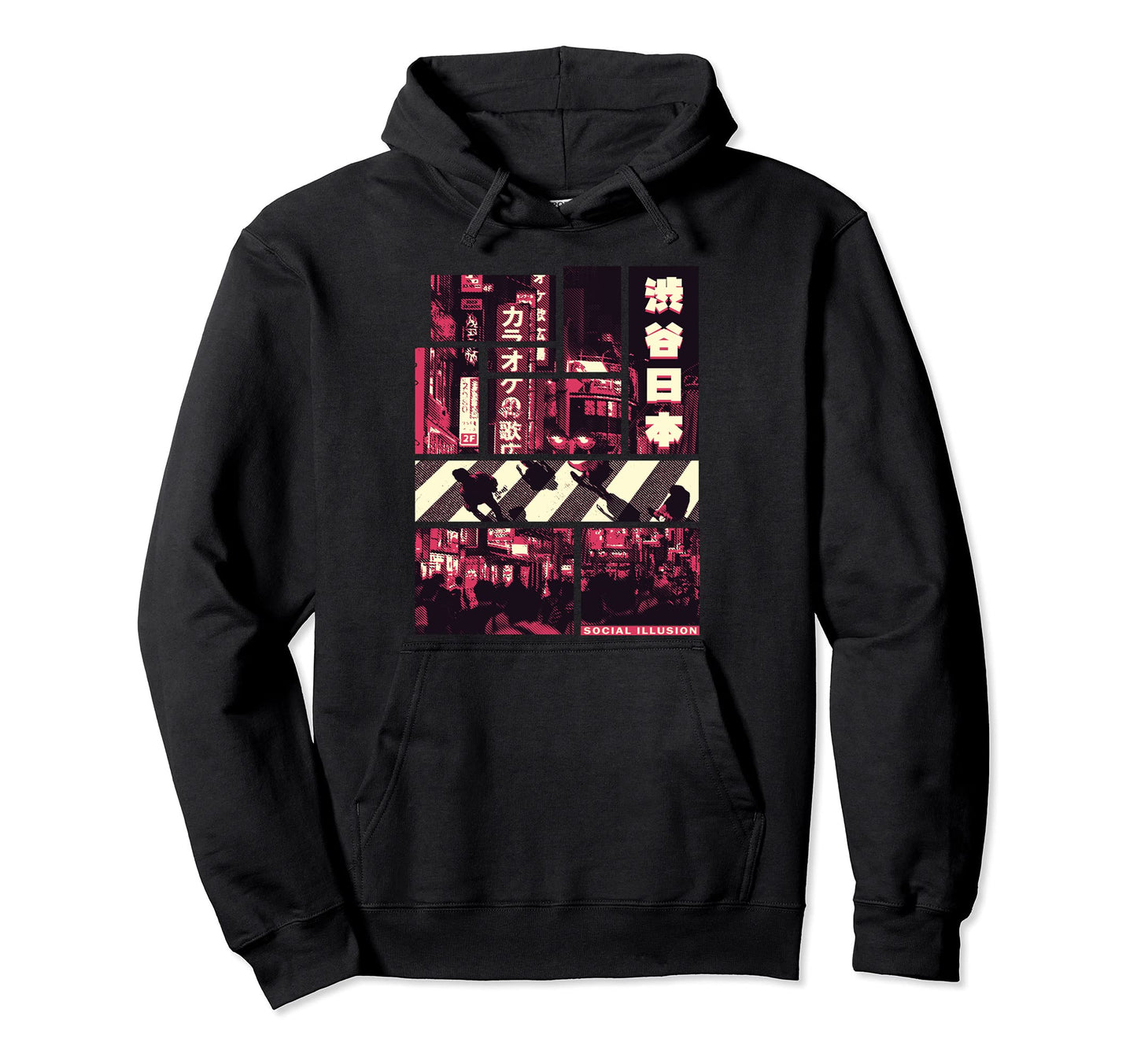 Tokyo City Japan Tokio Vaporwave Hoodie - Novelty Apparel Men Women