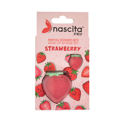 Nascita Strawberry Makeup Sponge Set - Blending & Application