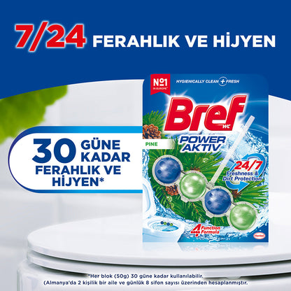 Bref Toilet Block Duopack Pine - Effective Cleaning | 2 Pack