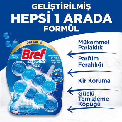 Bref Brilliant Gel Duopack Toilet Bowl Cleaner - Ocean | 2-Pack