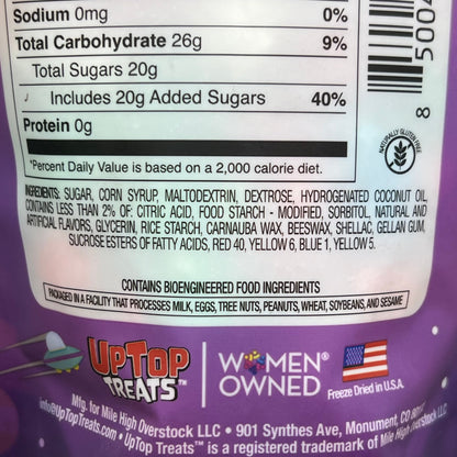 UPTOP TREATS (3 PACK) Atomic Bites Freeze Dried Candy 5 Flavors 4.0 oz BB 01/26