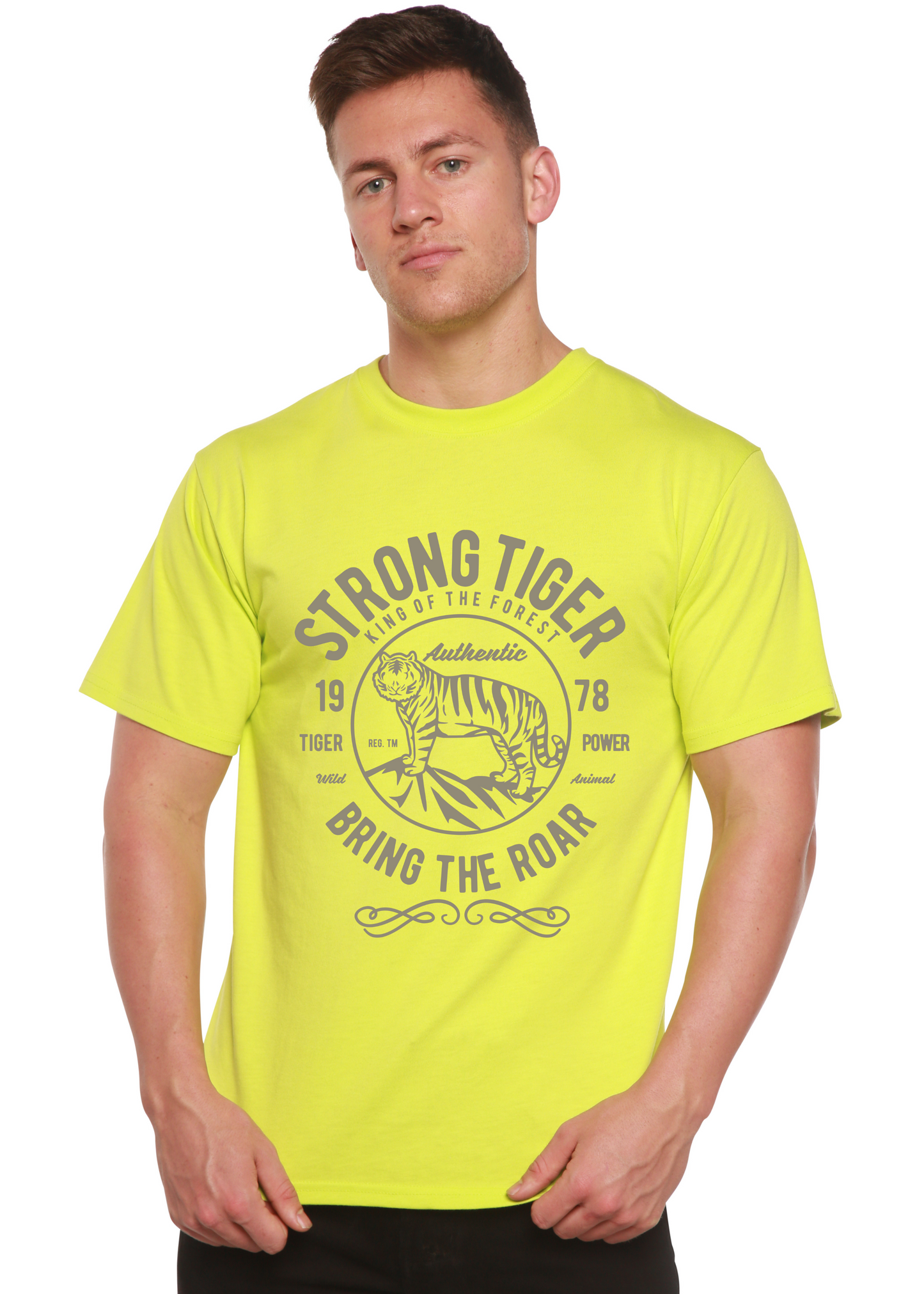 Strong Tiger Spun Bamboo® Men's Bamboo Viscose/Organic Cotton Short Sleeve Graphic T-Shirt