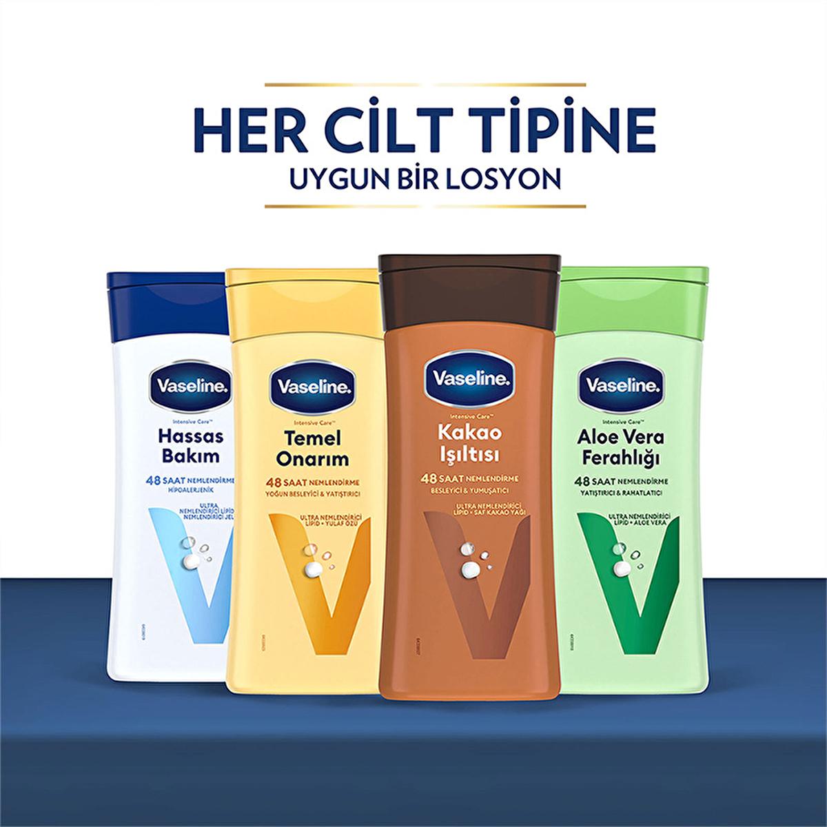 Vaseline Aloe Vera Body Lotion - 48 Hour Moisturization, Non-Greasy, Dry Skin Relief